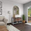 Miroir mural en bois Manwe-2123207110