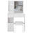 29.2" Small Space Left Drawer Desktop Vanity Table + Cushioned Stool, Extra Large Right Sliding Mirror, Multi Layer High Capacity Storage, Practical Fashionable Dresser, Suitable For Small Space-903828550