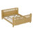 Transition Sleep Kids Bed, Convertible Daybed with Removable Rail for Kids, Queen Size, Natural-1159953223-1164367724