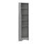 Grande armoire d'angle pour salle de bain, armoire de rangement autoportante avec portes et tablettes réglables-113793384