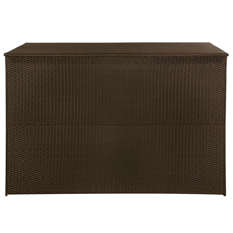 Garden Storage Box 150x100x100 cm Poly Rattan, Brown
