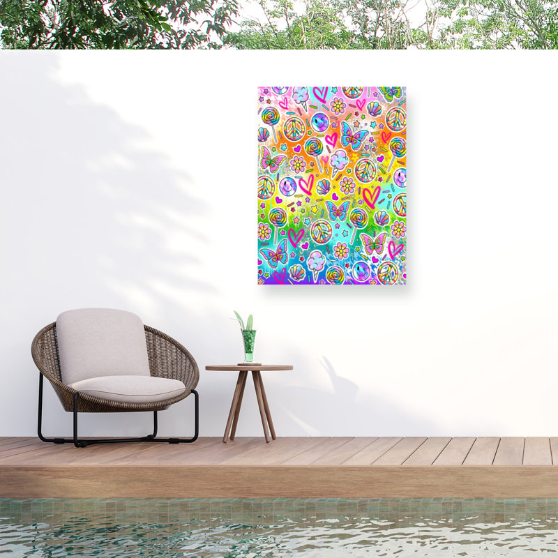 Jess Stempel Fun Things Outdoor  Canvas, 35" H x 47" W