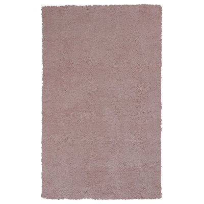 Tapis rose en polyester 8 po