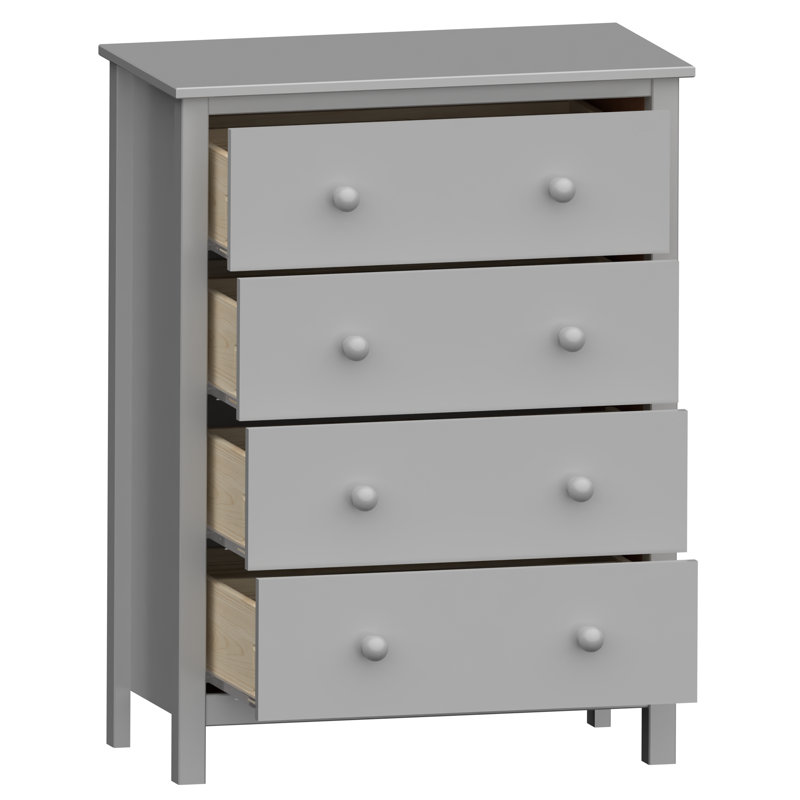 Commode 4 tiroirs Montauk, Gris