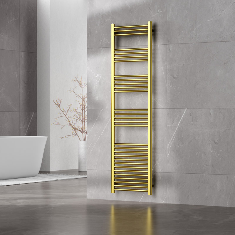 Straight Towel Rail Heated Towel Rails, Gold