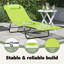 vidaXL Folding Sun Lounger Folding Textilene Outdoor Chair Garden Recliner-1555197488