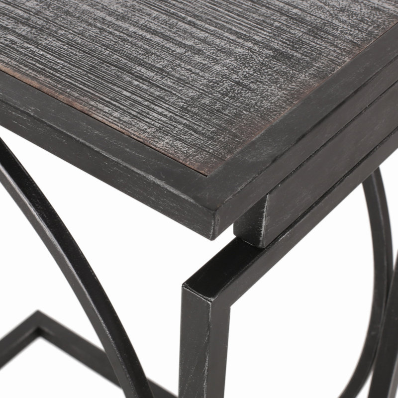 METAL END TABLE