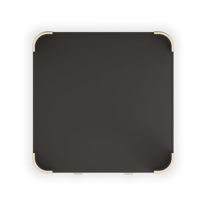 Love Square Cocktail Table - Dark Chocolate, Black