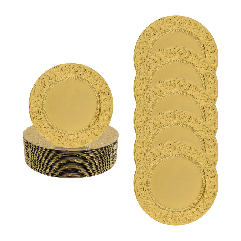 13'' Chargers (Set Of 150), Gold