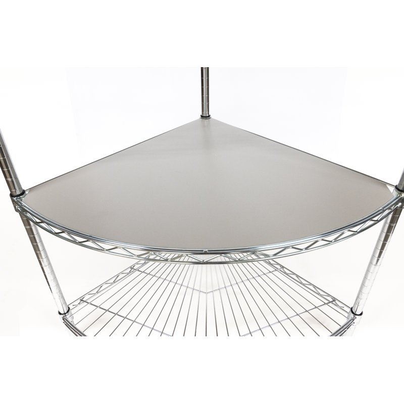 Doublure de tablette en PVC Radius, H 0,13 po x l 18 po x P 18 po, Gris clair