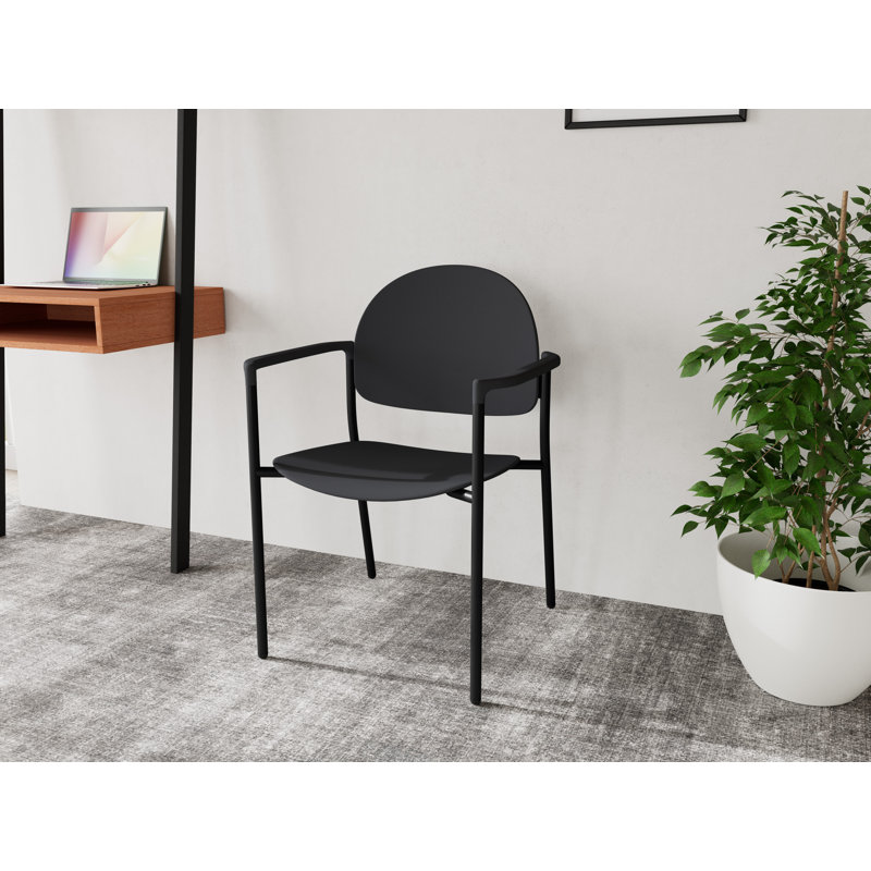 Chaise d'invité Chat Chat, Noir, Onyx noir poly