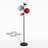 Aura 4-Light Black Glass Globe Floor Lamp