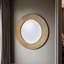 Aubry Round Ribbed Mirror Bevelled-1287844785