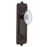 Egg & Dart Plate with Crystal Victorian Knob