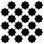 Metro 2" Star 11-7/8 In. X 11-7/8 In. Porcelain Mosaic Tile