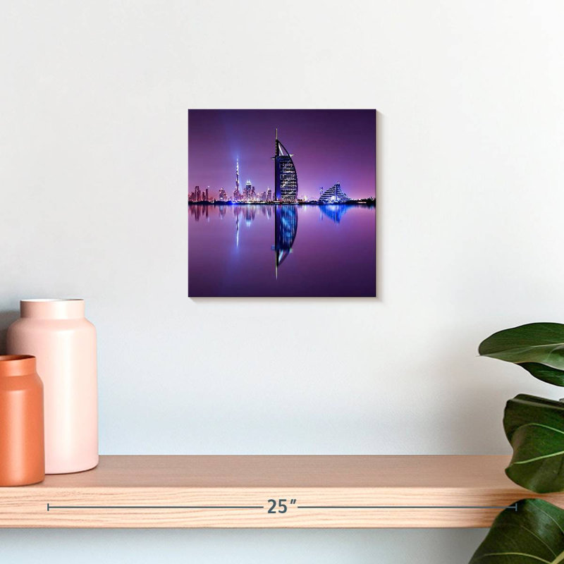 Nicci Dubai Skyscrapers Reflection, 10" H x 10" W