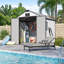 8 Ft. W X 6 Ft. D Resin Steep Slope Storage Shed