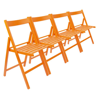 Harbour Housewares - Beech Wood Folding Chairs