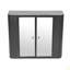 Armoire de salle de bain murale avec miroir, 2 portes en miroir et tablette ouverte, armoire de rangement Farmhouse-221022640