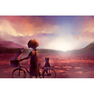 Story Telling Illustration - Wrapped Canvas Painting