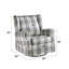 Fauteuil pivotant et oscillant Patli, tissu gris