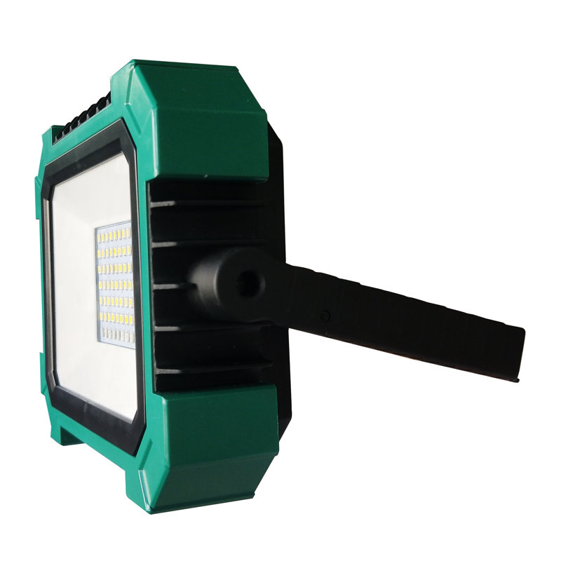 2000 Lumen Led Rechargeable Solar Work Light With Magnetic Base, Charge By Usb/Solar