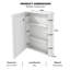 Ayushma Bathroom Mirror Cabinet with LED Lights, 3-Tier Storage Shelves-321371684