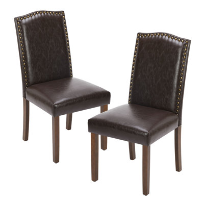 Criselle Upholstered Solid Back Parsons Chair