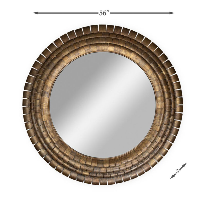 Mistral Round Metal Mirror
