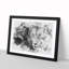 Portrait of a Lion - Framed Print-56892057-56892060