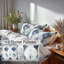 Ensemble d'édredon moderne 6 pièces - Ensemble de literie et coussin décoratif scandinave gris et blanc-131226959