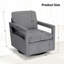 Fauteuil d'appoint pivotant - Fauteuil d'appoint moderne avec accoudoirs, fauteuil demi-tonneau confortable, fauteuil Mid-Century-2064261118