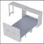 Lit simple escamotable avec commode à hauteur réglable, commode escamotable avec coussin pliable pour chambre d'amis, petit espace-905063783