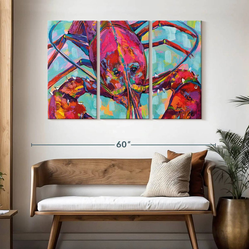 Brampt Lilly Lobster III, 32" H x 50" W