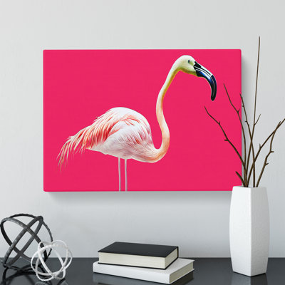 Tranquil Flamingo - Wrapped Canvas