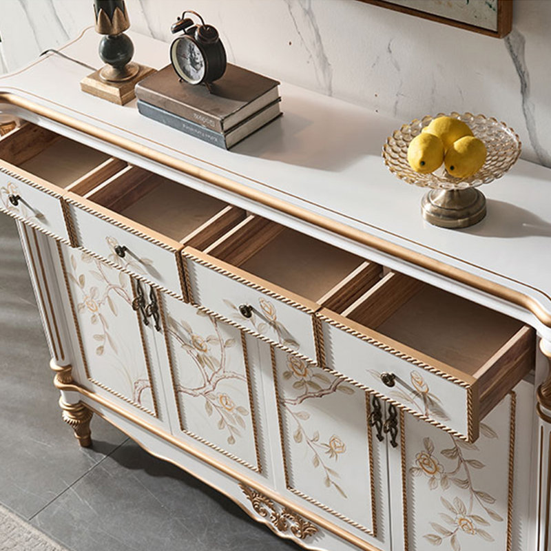 Banc de rangement blanc en bois manufacturé
