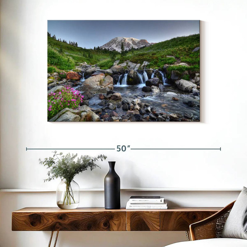 Alvord Cascades par le mont Rainier, H 26 po x l 39 po