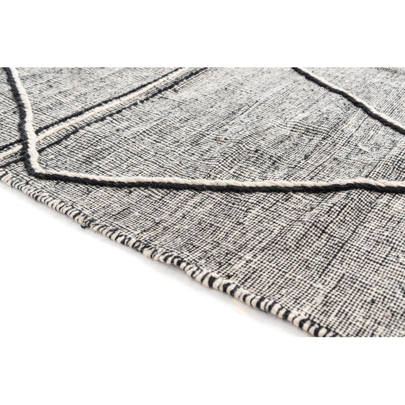 Jared Black and White Rug