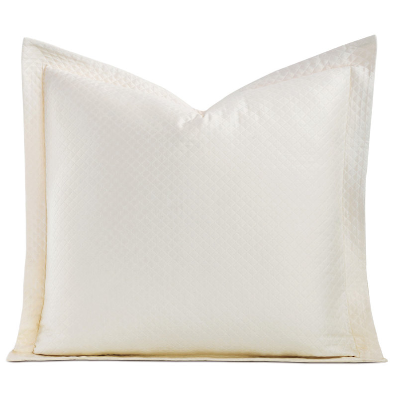 Matera Pillow Sham, Euro, Ivory