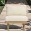 Chaises longues Lb, dossier en corde de bois d'acacia, sièges de patio modernes