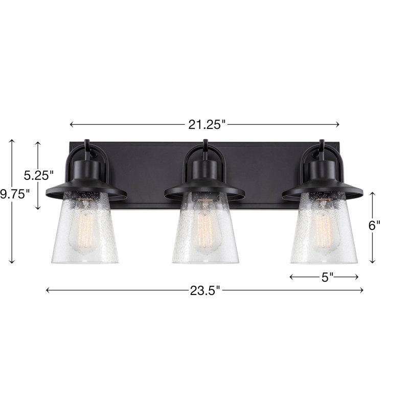 3 - Light Dimmable Vanity Light