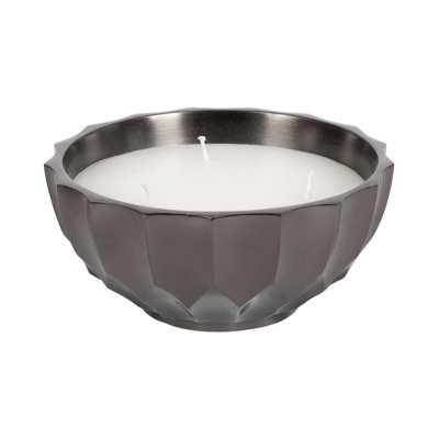 Kamdyn Round Three-Wick Unscented Candle Bowl