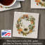 Sous-verre simple à carreaux Farmhouse Wreath Créez votre propre ensemble