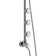 Lanikai 8-in Rain Showerhead Shower System with 3-Body Jets Multi-function Handshower and Pivoting Shower Arm