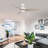 Kingsteignt 60'' Ceiling Fan with LED Lights-972735809