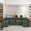 Canapé-lit en chenille moderne avec repose-pieds-1006864275-1006864265