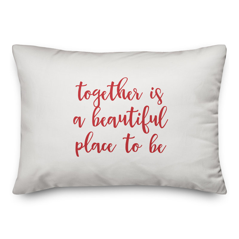  Coussin décoratif I Love You More Than Tacos, Rouge / Blanc
