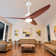 52 In. Smart Indoor Silver Ceiling Fan With 3-colors Led Light/dimmer And Dc Reversible And App/remote/memory Function
