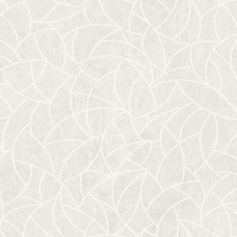 Modern Crescent Moon Peel & Stick Wallpaper, Cream