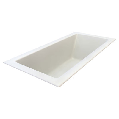 Studio 72'' x 36'' Drop-In Soaking Acrylic Bathtub
